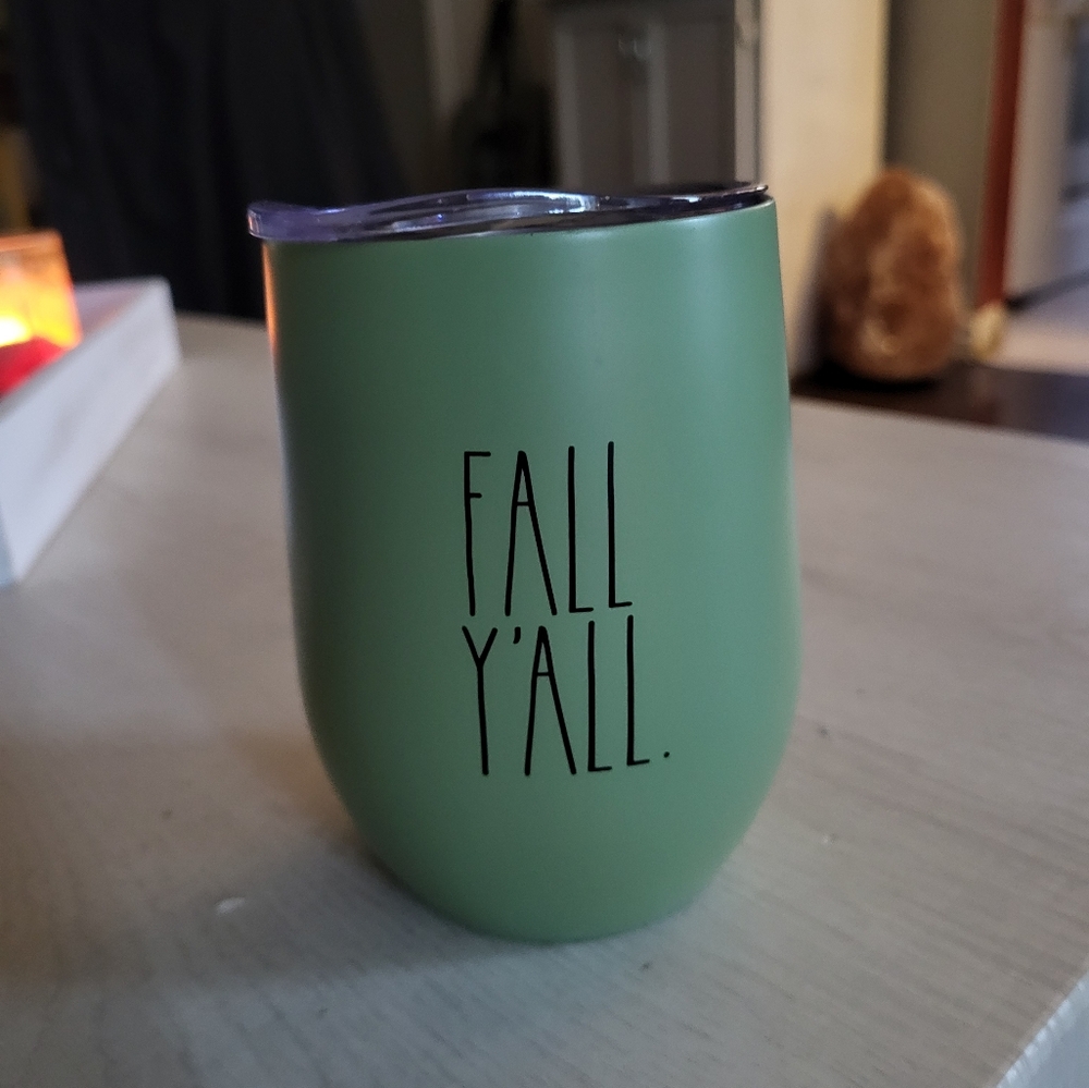 Rea dunn stemless wine glass with lid